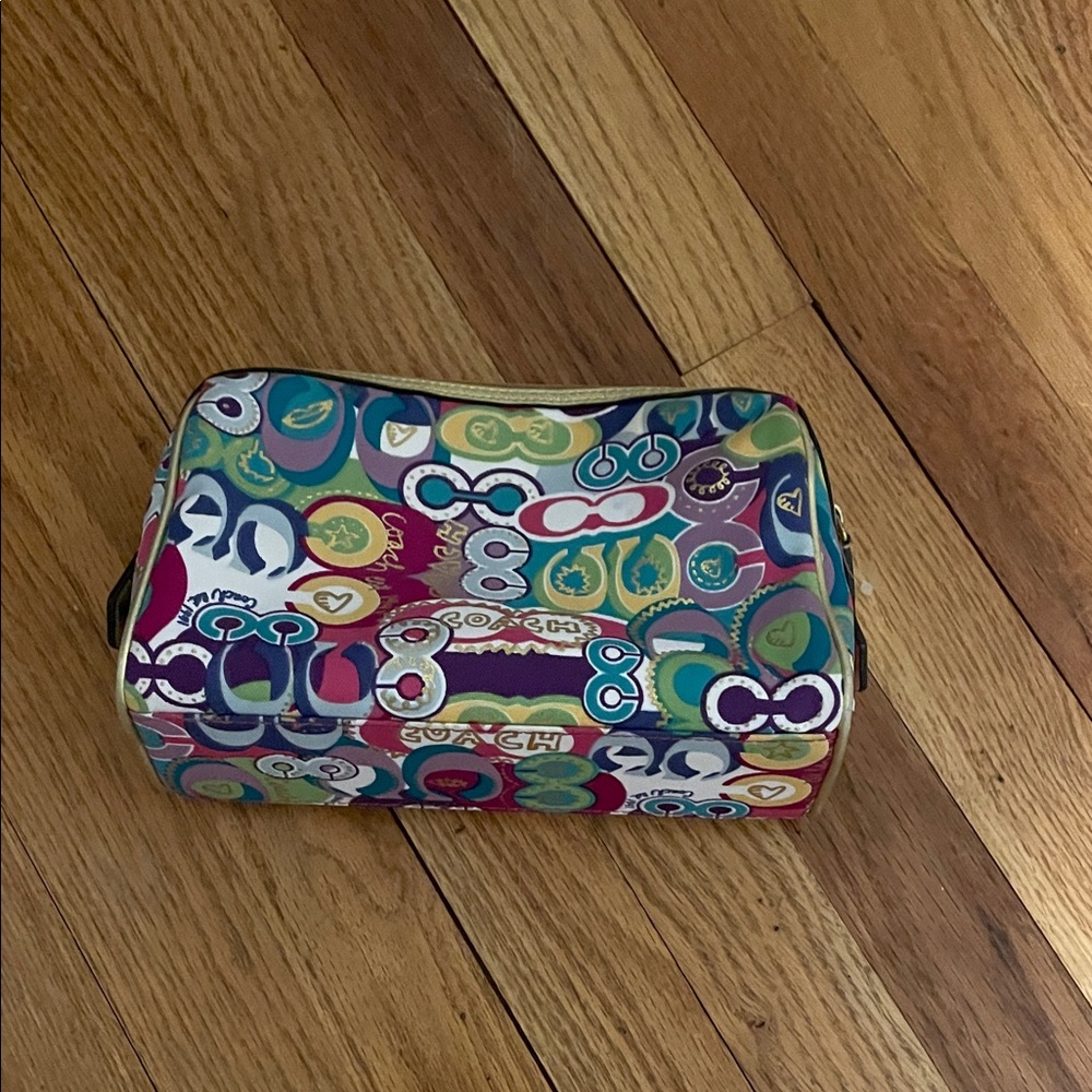 Colorful Coach Makeup Bag
